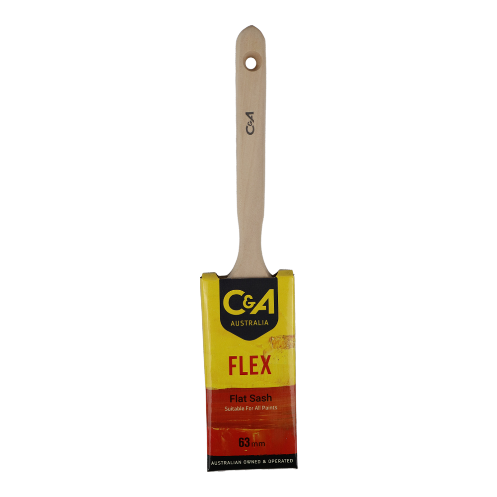 C&A Brushware Flex Flat Sash Brush 63mm Interior Exterior Trade