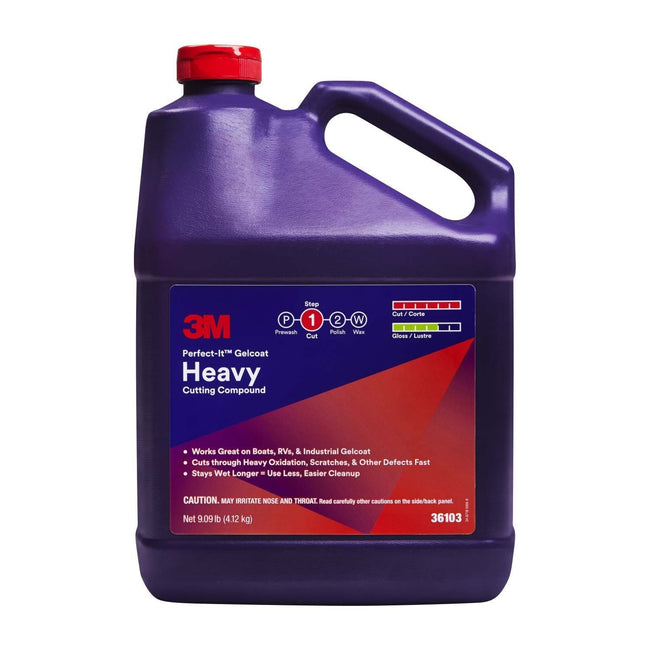 3M Perfect-It Gelcoat Heavy Cutting Compound Boat RV Industrial Scratches 3.7L