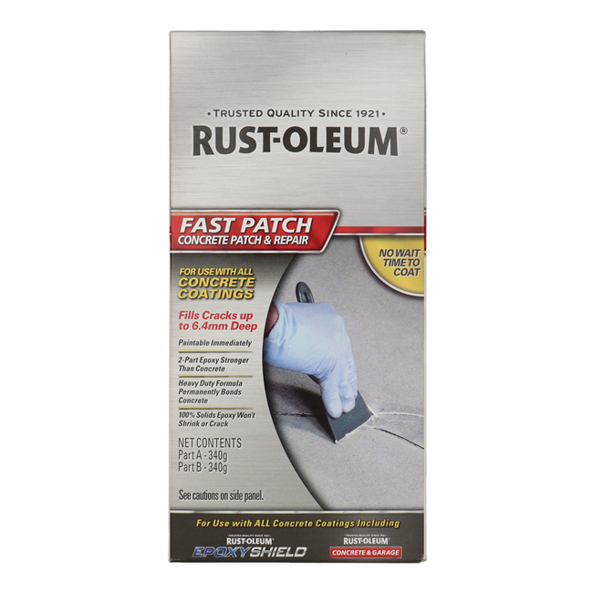 Rustoleum Concrete Fast Patch & Repair 0.95L Grey Paintable Epoxy Filler