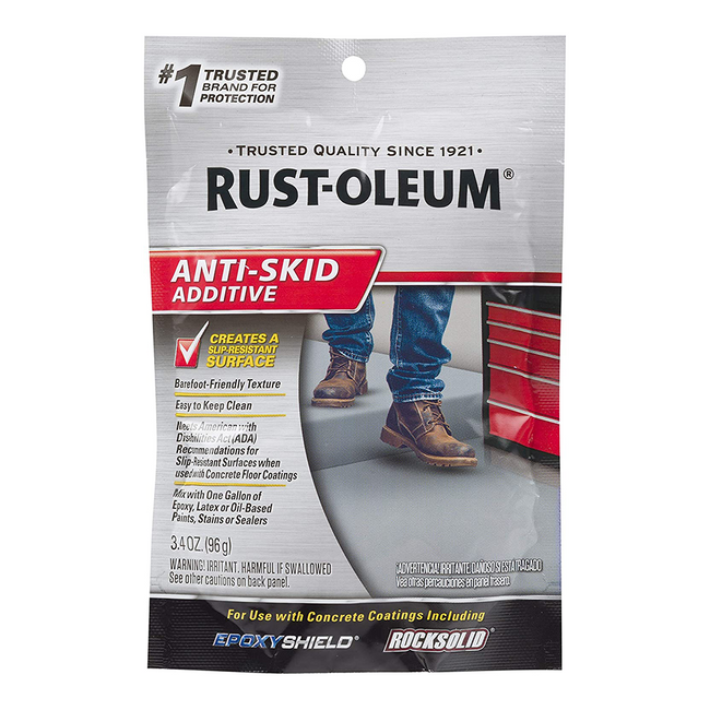 Rustoleum Anti Skid Additive 96g Epoxyshield Rocksolid Concrete Coating Slip