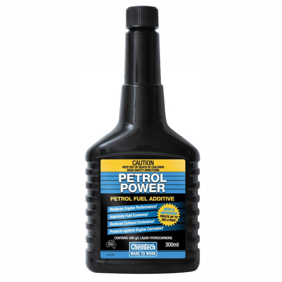 Chemtech Petrol Power Fuel Additive Clean Improve Economy Performance 300ml