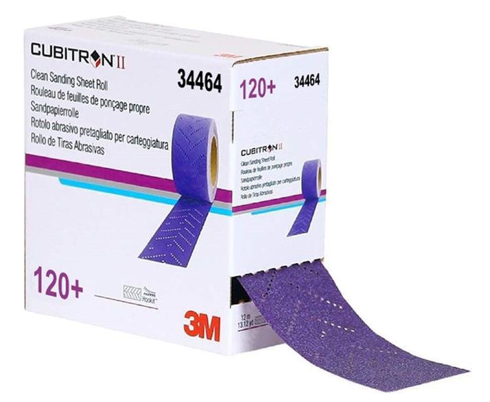 3M 34464 Cubitron Clean Sanding Sheet Roll 120 Grit 12m x 115mm