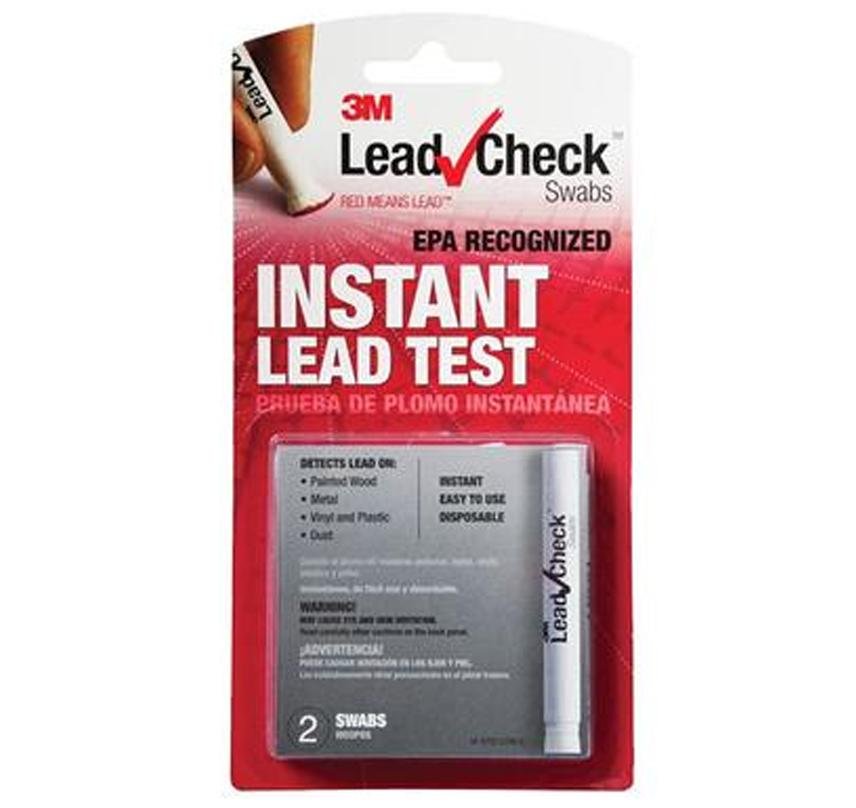 3M Instant Lead Test Check Swabs 2 Pack 051141936130 Lead Paint Test