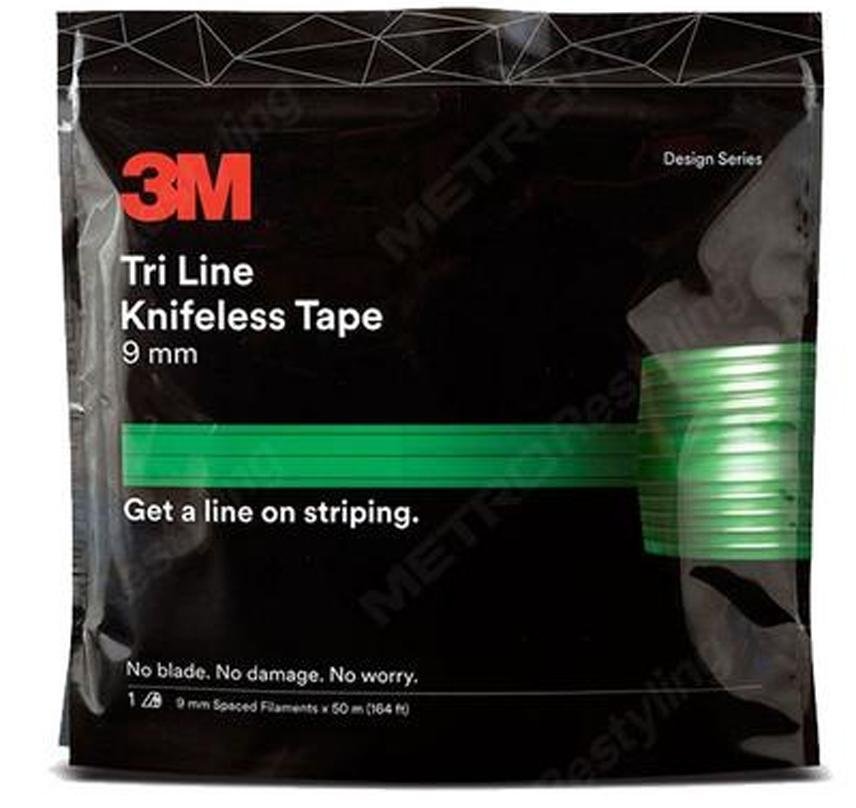 3M Tri Line Knifeless Tape KTS-TL9 Green 9mm x 50m Spaced Filaments