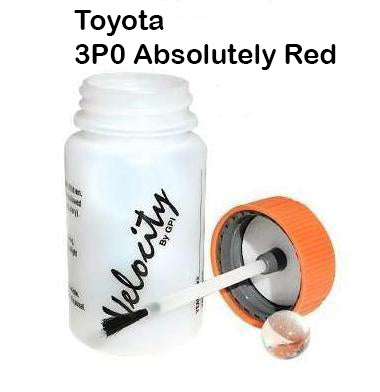 Auto Touch Up Bottle for Toyota 3P0 Absolutely Red Paint 50mL