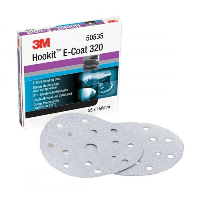 3M Hookit E-Coat Abrasive Sanding Discs 50535 25pack 150mm