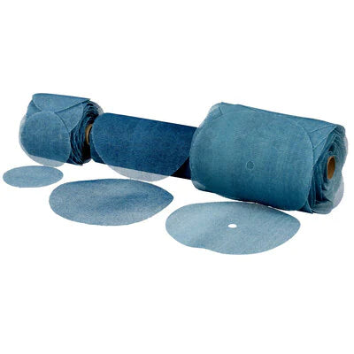 3M Blue Hookit Net Sanding Disc Roll 76mm 3" 80G - 320G x 100 Pack