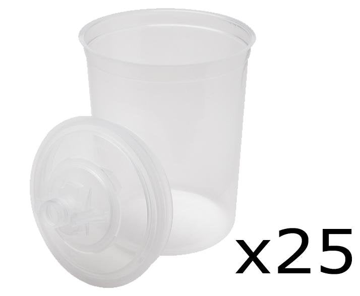 3M 16024 PPS 25 Large Lids & Liners 200 Micron Plus 10 Plugs