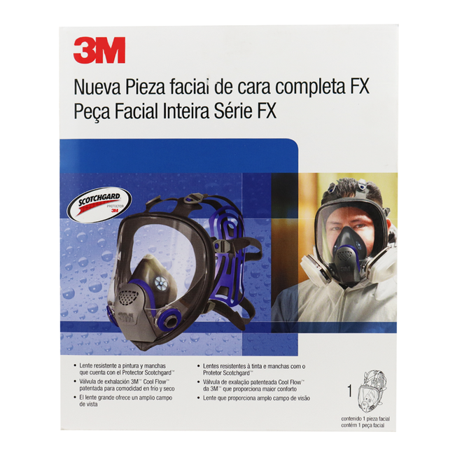 3M FF-401 Ultimate FX Full Facepiece Reusable Respirator Series Small FF-400
