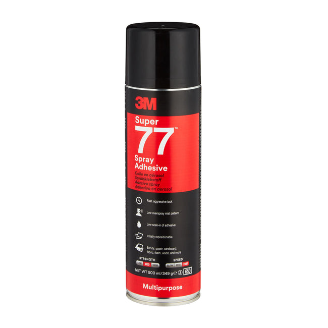 3M Super 77 Multi Purpose Fast Tack Spray Adhesive 375g
