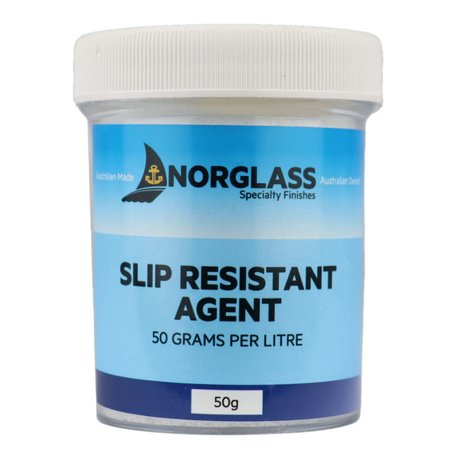 Norglass Slip Resistant Plastic Non-Settling White Powder Agent 50g For 1L