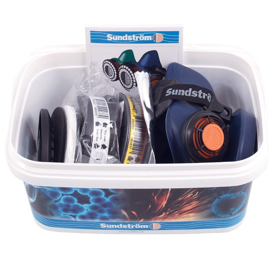 SUNDSTROM Half Face Respirator Pro Kit SR100 w/ 315 ABE1 Gas Filter
