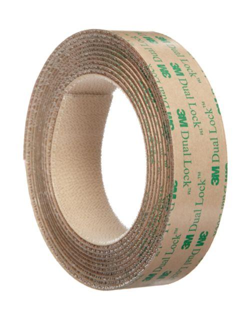 3M Dual Lock Low Profile Reclosable Fastener TB4570 Thin Clear 1'' x 10ft Indoor