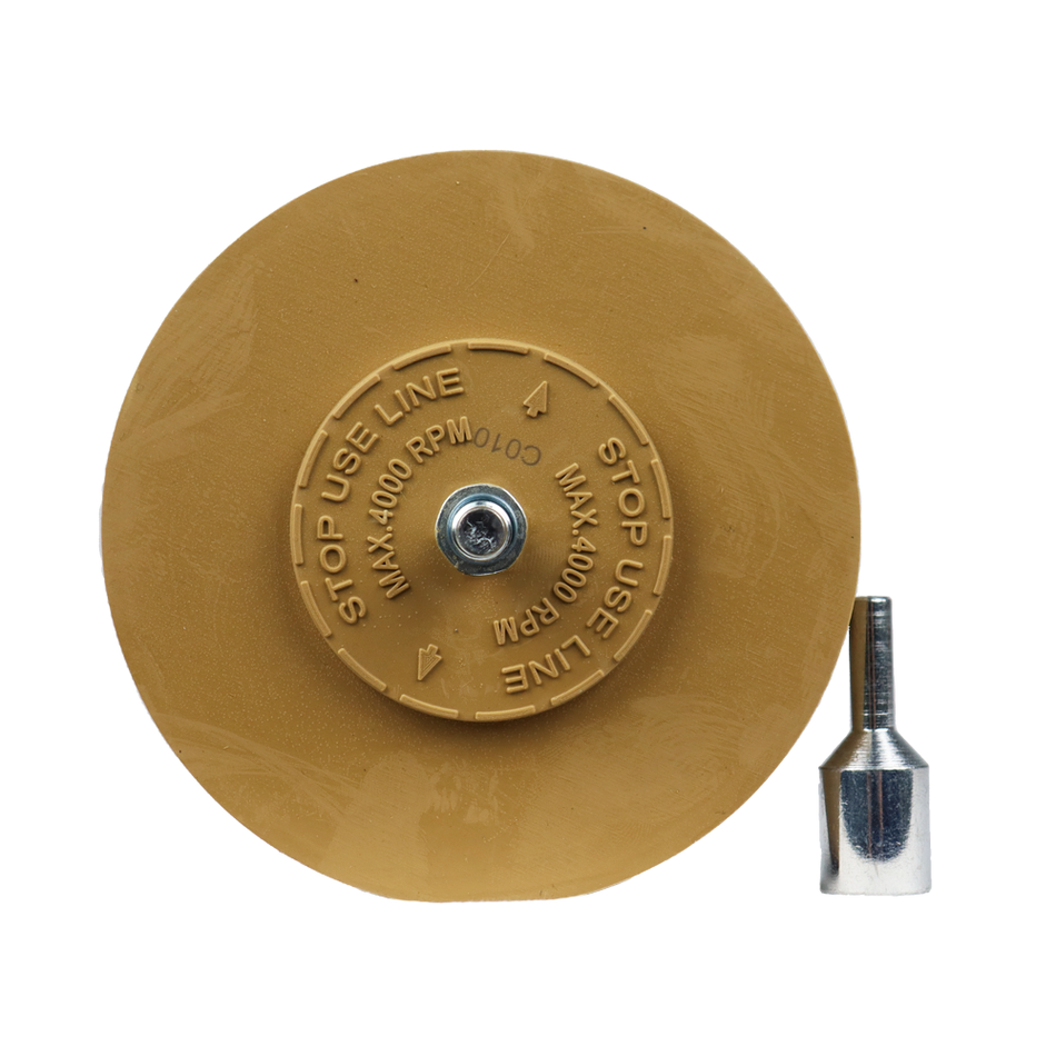 SAR Caramel Erasor Wheel 4" with Drill Arbour