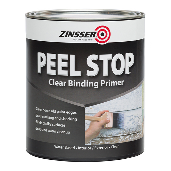 Rustoleum Zinsser Peel Stop Clear Binding Primer 946ml Water Based Sealer