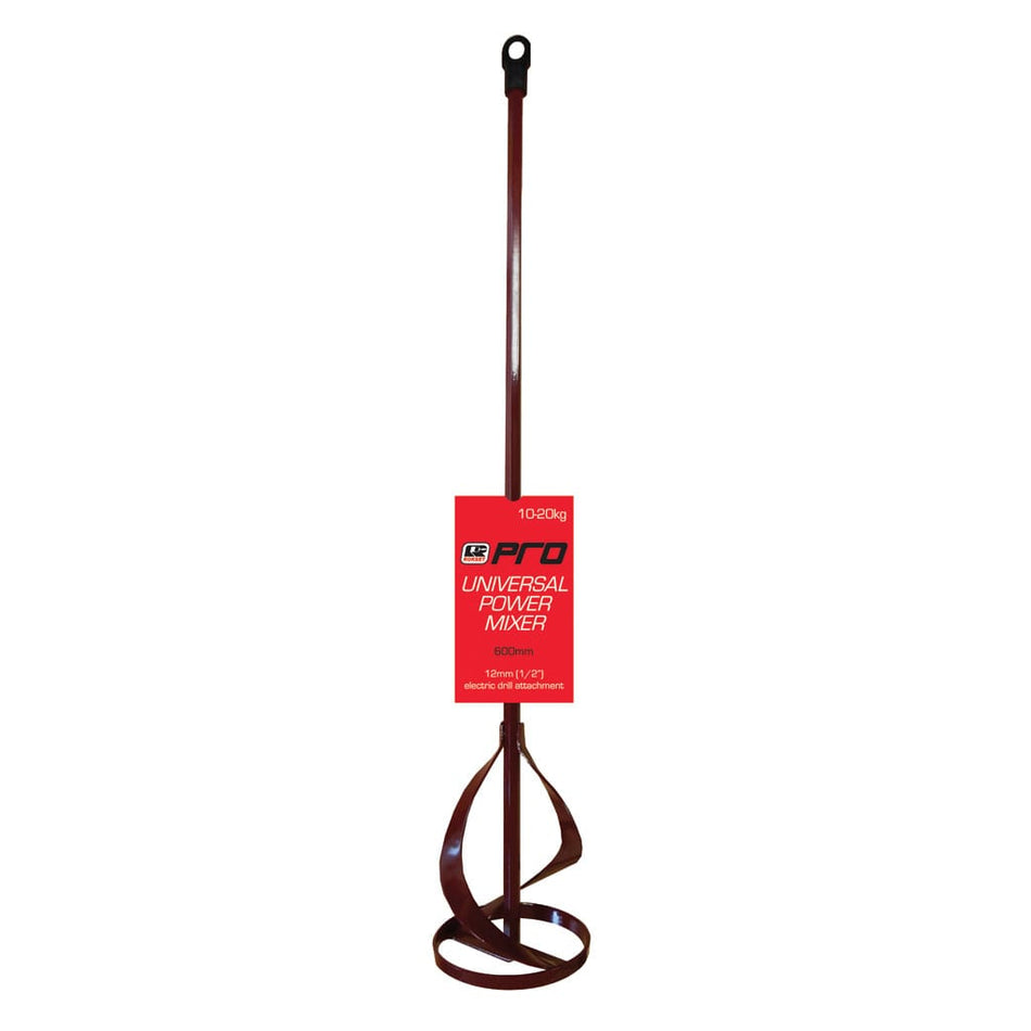 Rokset Pro Universal Power Mixer 600mm with 12mm Electric Drill Attachment
