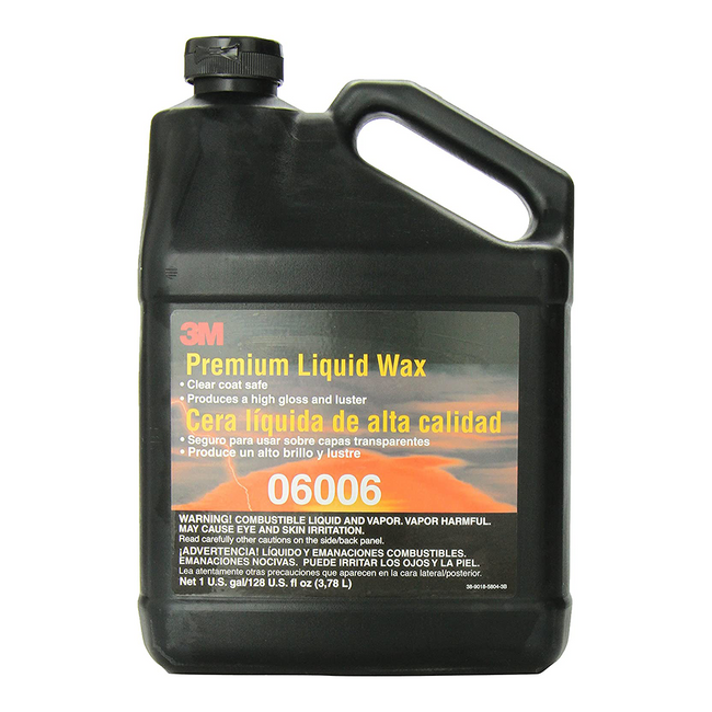 3M 06006 Premium Liquid Wax 3.78L Clear Coat Safe High Gloss Car Care