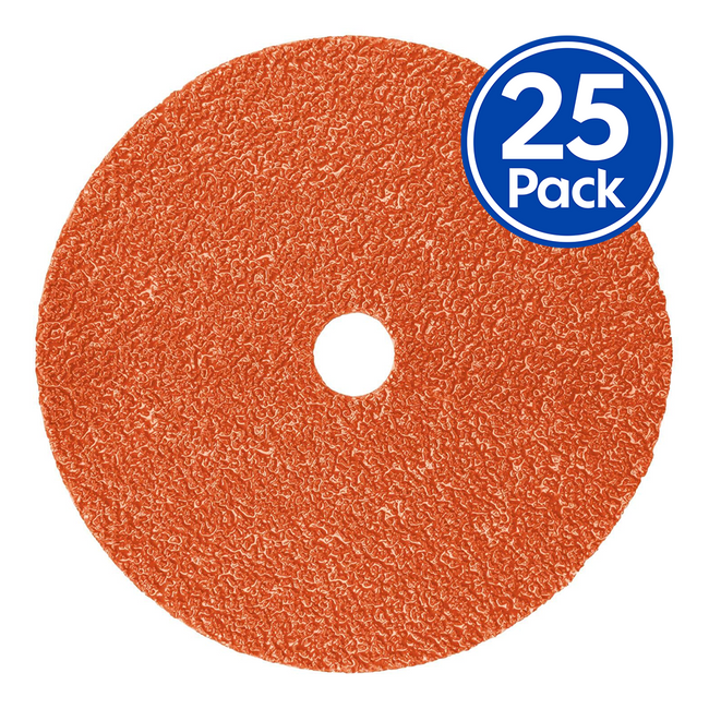 3M™ Cubitron™ II Fibre Disc 987C  180mm 60Grit Pack of 25 Stainless Steel