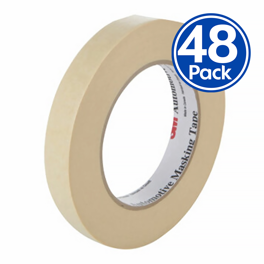 3M 06545 Automotive General Purpose Masking Tape 18mm x 55m x 48 Pack