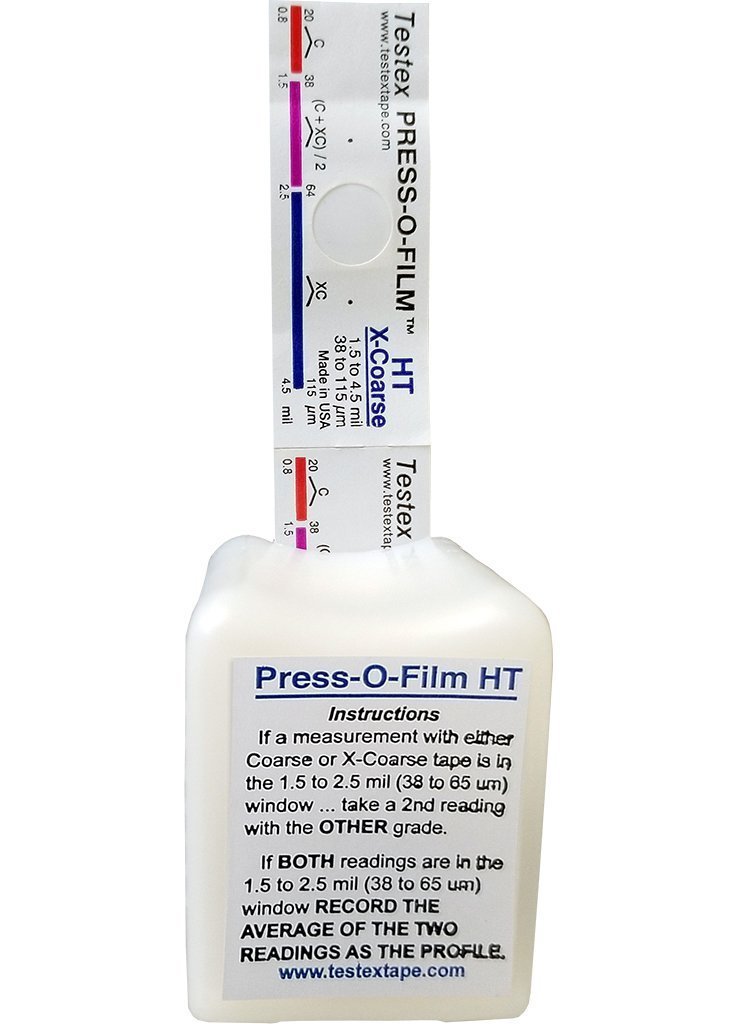 Testex Press-O-Film X-Coarse Grade 1.5-4.5 mils / 38-115 microns Roll Tape