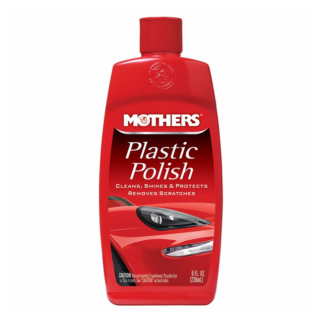 Mothers Plastic Polish 236mL 656208 Clean Shine Protect Buffing Polishing
