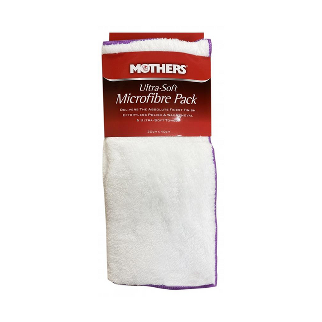 Mothers Microfibre Ultra Soft Towels 30cm x 40cm x 6 Pack