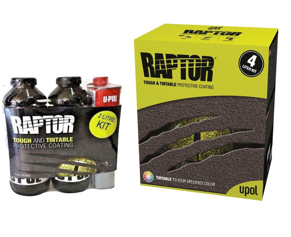 U-Pol Raptor Tintable Tough Protective Coating UV Resistant Tub/Bed Liner Kit 6L