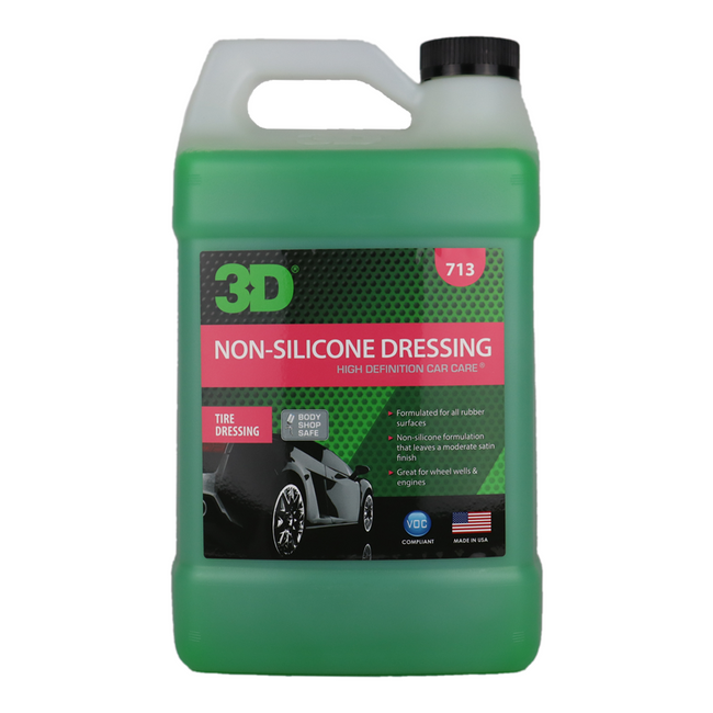 3D 713 Non-Silicone Dressing 3.78L Tire Shine Car Care Tyre Biodegradable