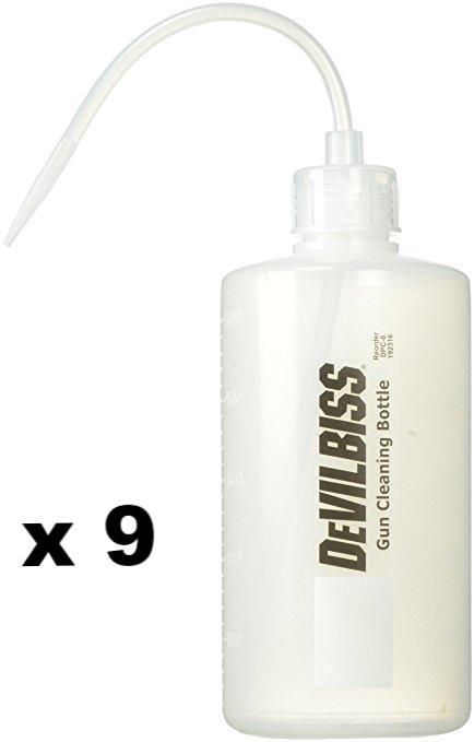 Devilbiss Spray Gun Maintenance Pressure Pot Cleaning Bottle 500ml x 9
