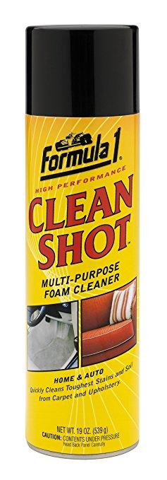 Formula 1 Clean Shot Foam Spray Fabric Cleaner Home & Auto 539g