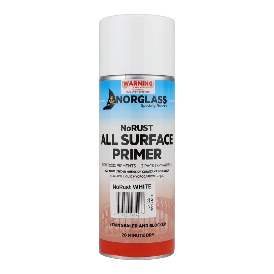 NORGLASS NoRust Marine All Surface Primer 300g Aerosol White