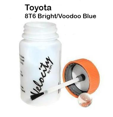 Auto Touch Up Bottle for Toyota 8T6 Bright/Voodoo Blue Paint 50mL