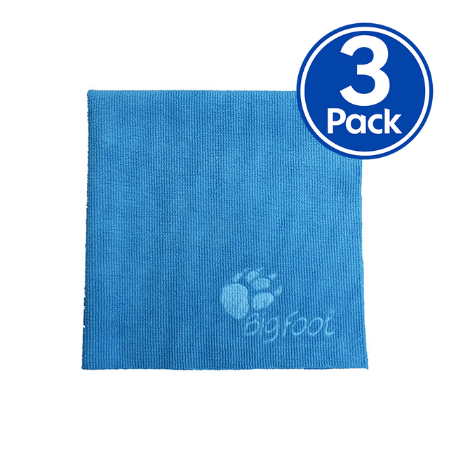 Rupes Premium D-A System Polishing Microfibre Towel Blue x 3 Pack 9.BF9050