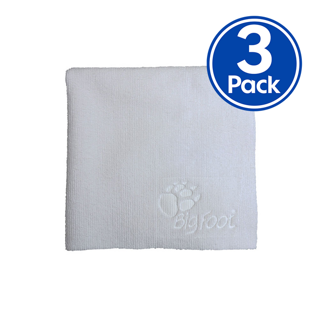 Rupes Premium D-A System Polishing Microfibre Towel White x 3 Pack 9.BF9070