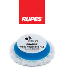 Rupes Bigfoot 40mm Coarse Blue Wool Polishing Pad 9.BW40H Box of 4