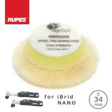 Rupes Bigfoot 40mm NEW Wool Medium Yellow Polishing Pad 9.BW40M (4 pacK)