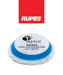 Rupes Bigfoot 70mm Coarse Blue Wool Polishing Pad 9.BW70H Box of 4