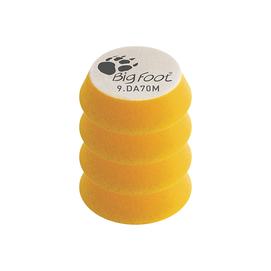 RUPES Bigfoot 50/70mm Fine Yellow Hook & Loop Polishing Pad 9.DA70M x 4 Pack