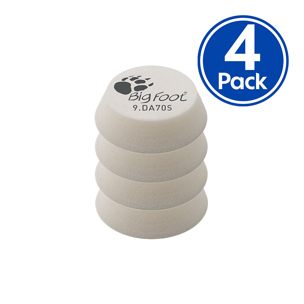 RUPES Bigfoot 50/70mm White Ultra Fine Hook & Loop Polishing Pad 9.DA70S x 4 Pack