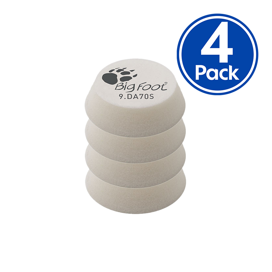 RUPES Bigfoot 50/70mm White Ultra Fine Hook & Loop Polishing Pad 9.DA70S x 4 Pack