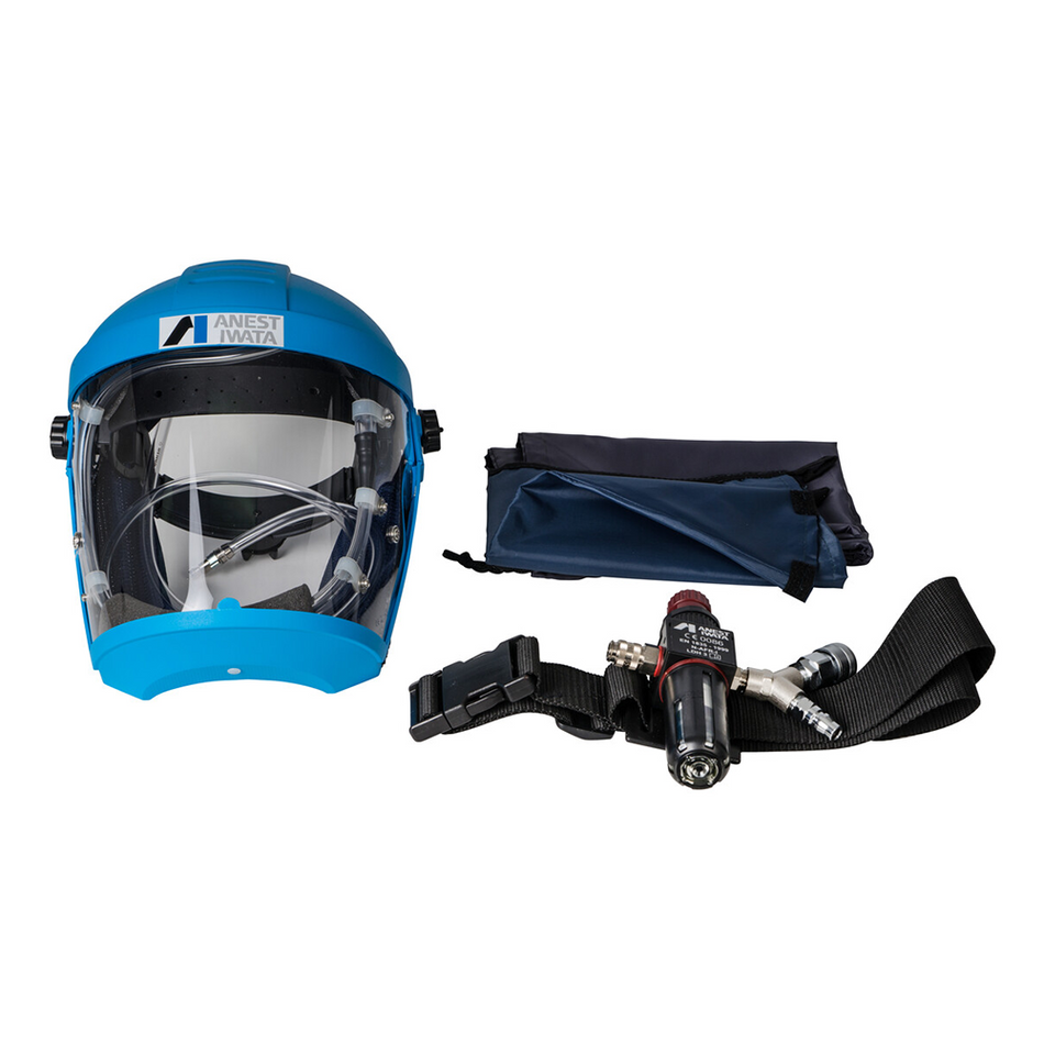 ANEST IWATA Airfed Mask Kit with Belt Regulator Hose & 3 Stage Filter