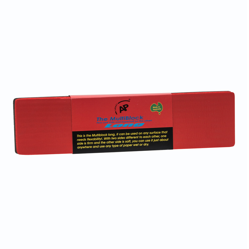 Amaxi The Multi Block Long - Red Soft / Black Firm Auto Panel Repair Car