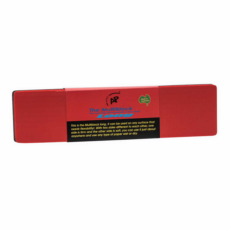 Amaxi The Multi Block Long - Red Soft / Black Firm Auto Panel Repair Car