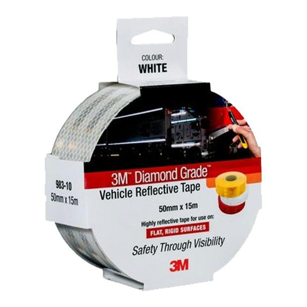 3M Diamond Grade White Vehicle Reflective Tape 101.6mm x 15m 983-10ES