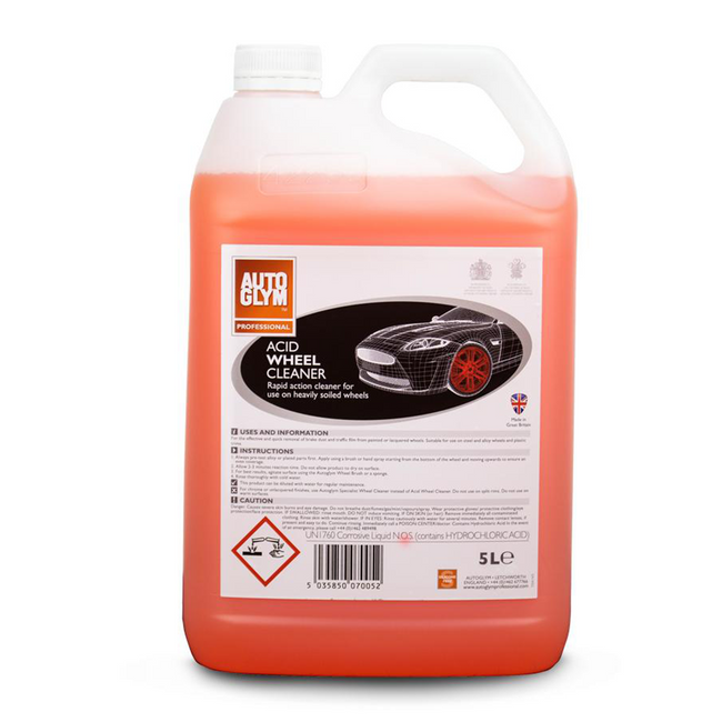 Autoglym Acid Car Wheel Cleaner 5L Auto Rim Mag Cleaning Automotive AUTRA5