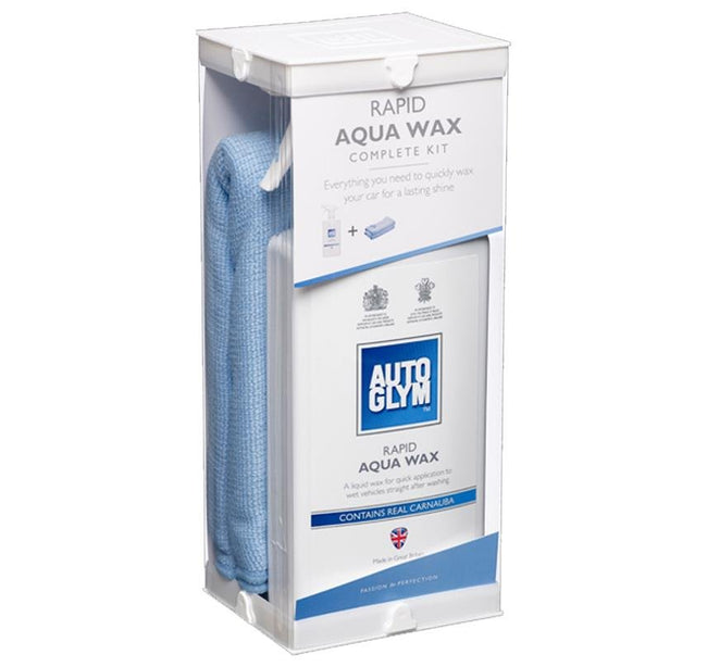 Autoglym Rapid Aqua Wax Kit For Metallics Rubber Plastic & Glass AURAWKIT