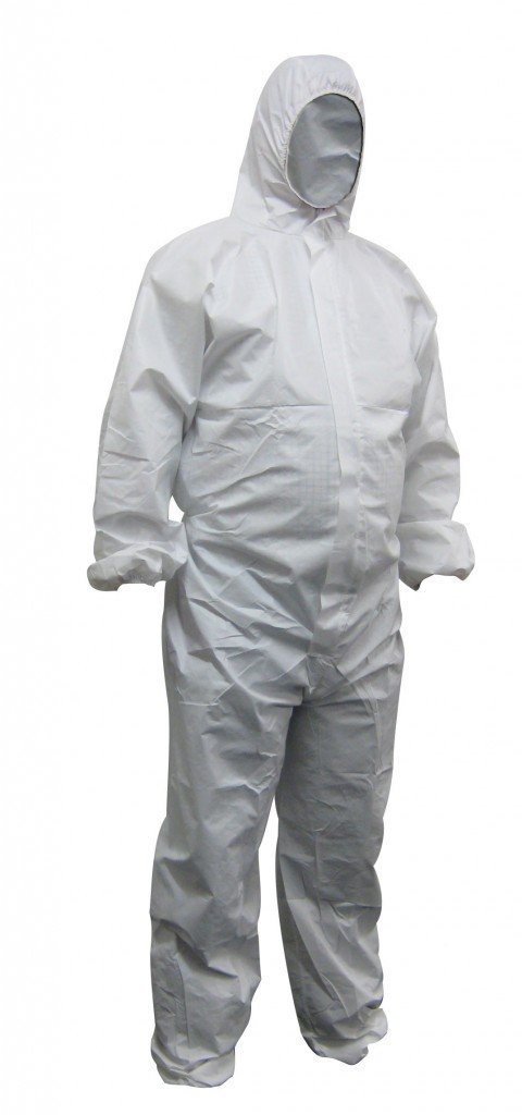 Maxisafe Disposable Spray Paint Suit Protective Overall Coverall White