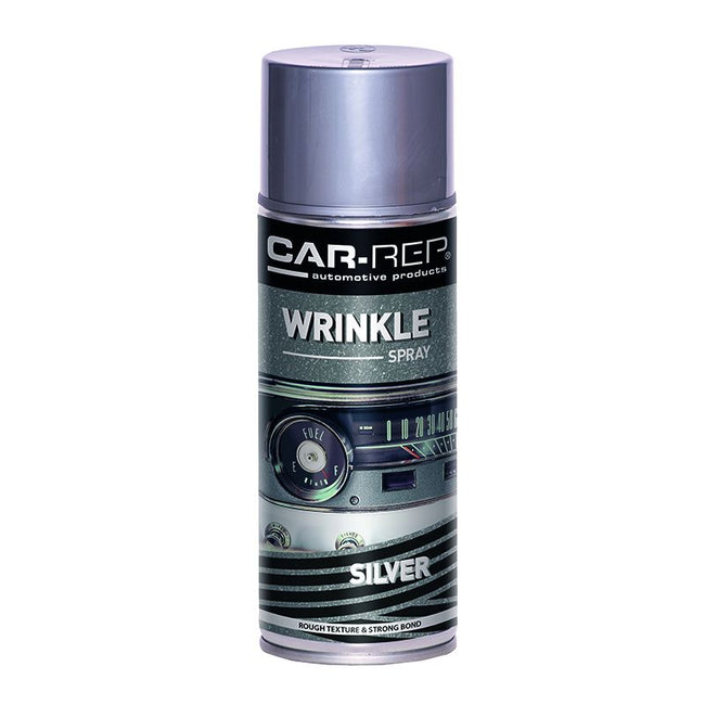 CAR-REP Wrinkle Effect Automotive Paint 400ml Silver