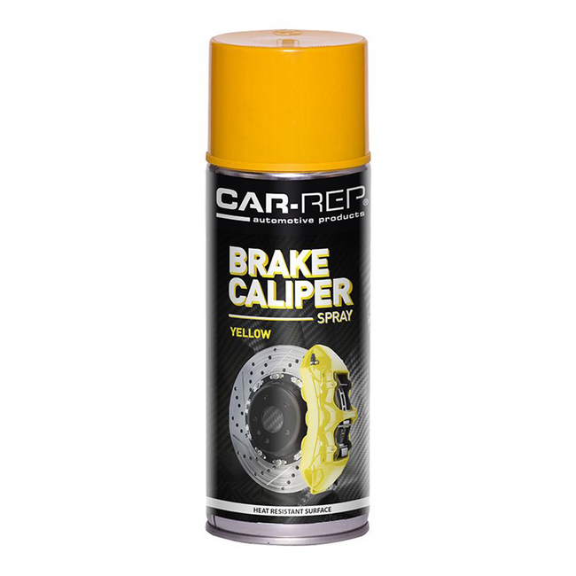 CAR-REP Automotive Heat Resistant Brake Caliper Spray Paint 400ml Yellow Aerosol