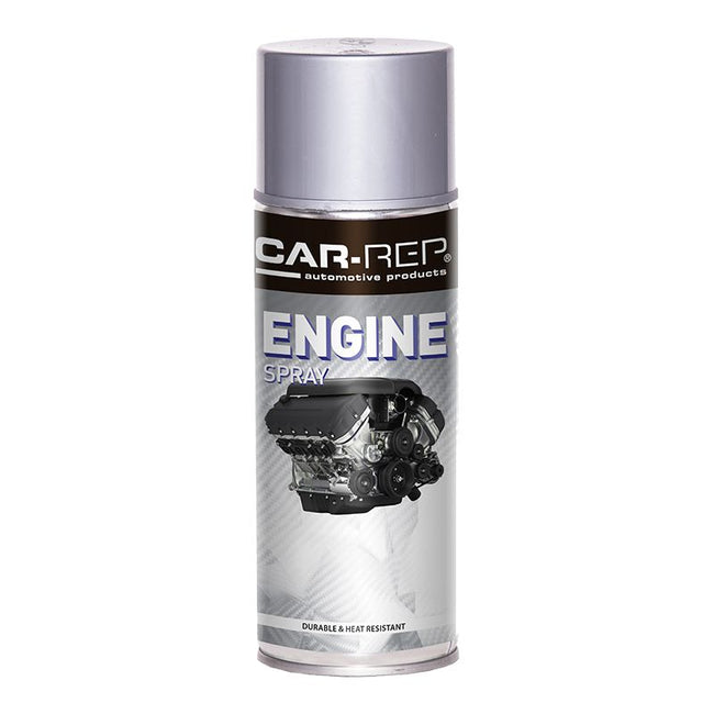 CAR-REP Automotive Engine Paint Heat Resistant Aerosol 400ml Silver